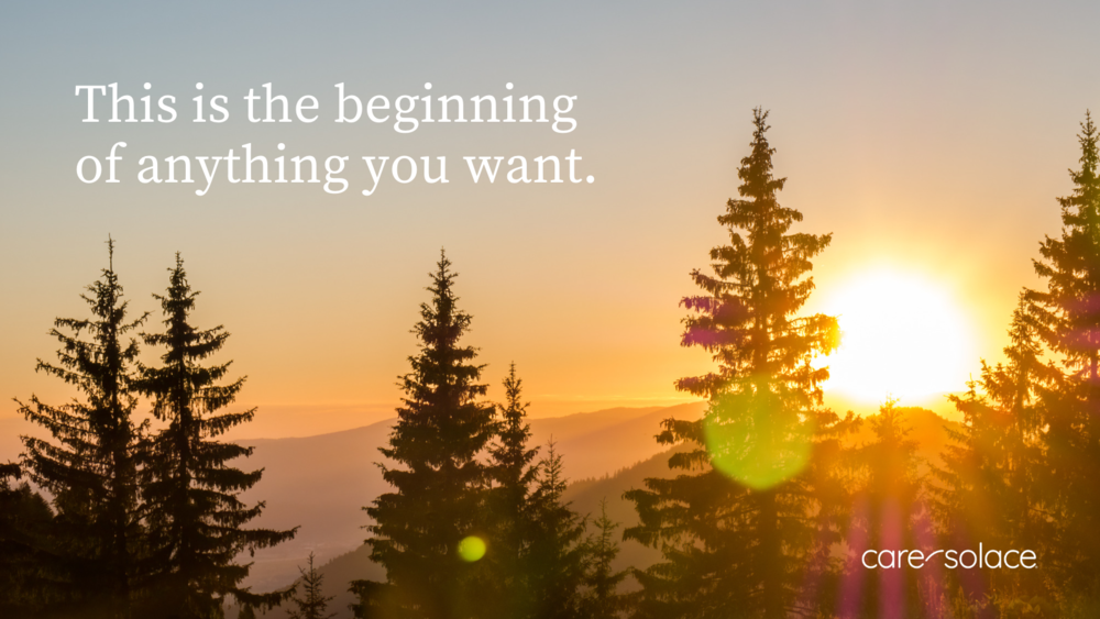 Image reading 'This is the beginning of anything you want."